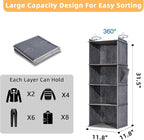 2 Packs Hanging Closet Organizer, 4-Shelf Closet Organizers and Storage - Image 2