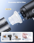 Car Vacuum Portable Cordless, 9000Pa Handheld Vacuum Mini Vacuum Cleaner High - Image 9