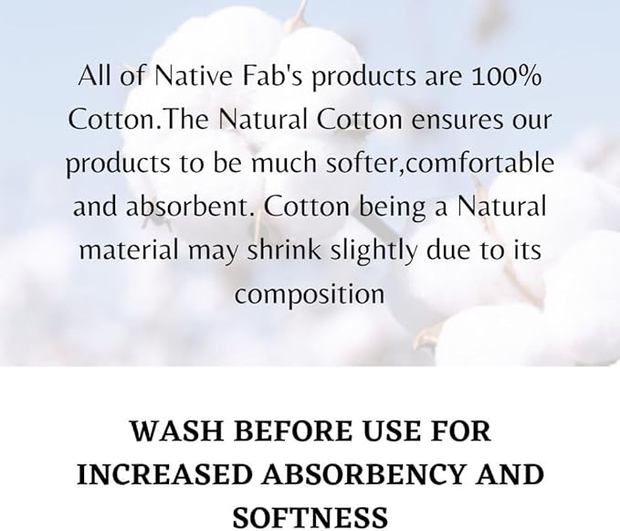 Native Fab Gingham Cotton Kitchen Towel 4 Pack 16"x26" - Image 8