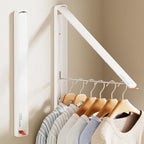 Clothes Drying Rack, Laundry Room Wall Mounted Retractable Clothes Hanger by Unknown