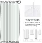 DWCN French Door Curtains – Rod Pocket Thermal Curtain - Image 3