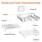 Expandable Dish Drying Rack, Foldable Dish Rack - Image 7