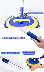 47" Car Wash Brush Kit Mitt Mop Sponge - Image 3