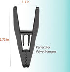 Hanger Clips Perfect for Velvet Hangers, Non-Slip Plastic Clips Pant Skirt - Image 8