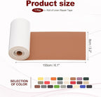 PATIKIL Leather Patches Tape for Furniture, 3.2 x 61 Inch Self Adhesive Vinyl - Image 2