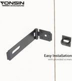 7-1/2" Door Padlock Safety Hasp Latch Heavy Duty, Door Hasp Clasp Lock Gate - Image 3