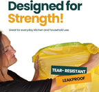 13 Gallon Trash Bags with Drawstrings, 80 Bags Made from 50% Recycled Plastic - Image 6