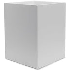 Matte White Square Small Trash Can, 2 Gallons / 7.5L Garbage Can, Waste Basket by YEWDesign