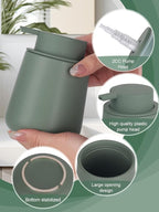 INGOFIN Ceramic Lotion Dispenser - 12oz Refillable Hand Soap Dispenser Bathroom - Image 5