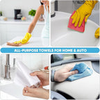 AIDEA Microfiber Cleaning Cloth Roll, Reusable Paper Towels Tear Away Cloth - Image 5