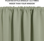 RYB HOME 84 inches Green Curtains - Image 8