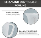 Appletofu Plastic Graduated Measuring and Mixing Pitcher - 2000ml Plastic - Image 4