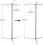 Aluminum Collapsible Clothing Rack, Porbatle Clothes Drying Rack, Laundry - Image 2