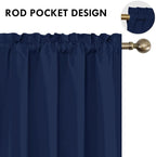 DWCN Navy Blue Blackout Curtains - Image 3