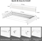 Laundry Drying Rack, Collapsible Wall Mounted Clothes Drying Rack - Image 2
