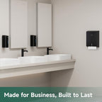 Commercial Paper Towel Dispenser Wall Mount 400-Sheet Capacity Matte Black - Image 7