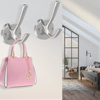 Brushed Nickel Wall Hooks, 6 Pack Coat Robe Hook Heavy Duty Metal Double Bath - Image 6