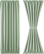 DWCN French Door Curtains – Rod Pocket Thermal Blackout Curtain - Image 7