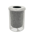 COATEDOUTDOORFURNITURE RFT-Gry Heavy Duty Round Trash Receptacle by CoatedOutdoorFurniture