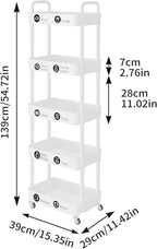 Laiensia 5-Tier Rolling Cart - Image 6