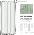 DWCN French Door Curtains – Rod Pocket Thermal Blackout Curtain - Image 3