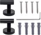TASTOS Matte Black Bathroom Towel Coat Hook Stainless Steel, 2 Pack Robe - Image 5
