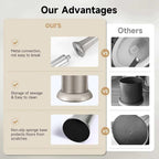 Stain Nickel Toilet Brush and Holder，Extra Long Handled Toilet Brush - Image 5