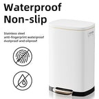 13 Gallon Trash Can with Lid, 50L Fingerprint Proof Stainless Steel Kitchen - Image 5