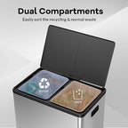 GarveeHome Step Dual Trash Can, 60L/16 Gallon Recycle Bins - Image 4