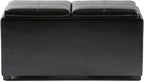 SIMPLIHOME Avalon 35 inch Wide Contemporary Rectangle 5 Pc Storage Ottoman in - Image 7