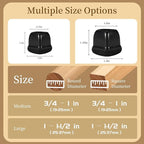 Square Chair Leg Floor Protectors Large 24Pcs, Silicone Chair Leg Protectors - Image 2