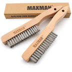 MAXMAN Wire Brush, Heavy Duty Stainless Steel Wire Brushes by MAXMAN