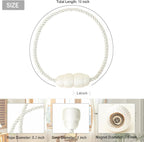 Magnetic Curtain Tiebacks Rope Tie Backs 2 Pack Curtains Holders - Image 2