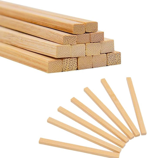1/4 x 12 Inch 50 PCS Square Dowel Rods Wood Sticks Wooden Dowel Rods Unfinished - Image 2