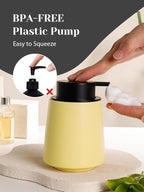 INGOFIN Ceramic Foaming Soap Dispenser -14 oz Foam Hand Soap Dispenser Bathroom - Image 6