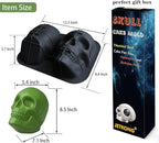 JETKONG Extra Large Silicone Skull Cake Mold Haunted Skull Baking Cake Pan - Image 3