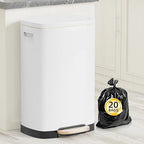 13 Gallon Trash Can with Lid, 50L Fingerprint Proof Stainless Steel Kitchen by trashcan