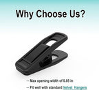 Hanger Clips Perfect for Velvet Hangers, Non-Slip Plastic Clips Pant Skirt - Image 4