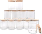 14 OZ Thick Candle Jars for Making Candles 12 Pcs, 3 Wick Empty Jars by Showin