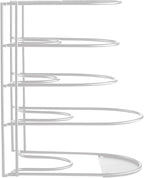 Heavy-Duty Pots and Pans Organizer | 5-Tier Cookware & Lid Storage Rack | - Image 9