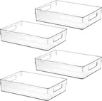 Large Clear Plastic Storage Bins, Pantry Organizers and Storage Containers by ShelfShaper