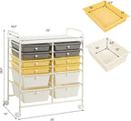 GOFLAME 12-Drawer Rolling Storage Cart, Mobile Utility Cart - Image 3
