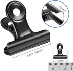 30 Pack Bulldog Clips 0.87 Inch Small Hinge Paper Clips Metal Hinge Clips - Image 2