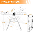 Clothes Drying Rack Foldable, Metal Laundry Drying Rack, - Image 2