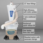 Oneida Air Systems Dust Collector & Cyclone Separator Kit w/ Clear Bucket - Image 3
