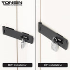 7-1/2" Door Padlock Safety Hasp Latch Heavy Duty, Door Hasp Clasp Lock Gate - Image 4