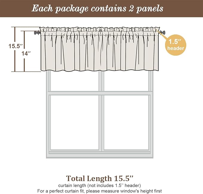 Chyhomenyc Stone Blue Sheer Valances - Image 2