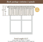 Chyhomenyc Sheer Window Valance Curtains, Light Filtering Valances Windows - Image 5
