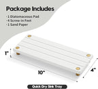 Instant Dry Sink Caddy Kitchen Sink Organizer, Quick Drying Diatomaceous Earth - Image 7