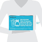 40-45 Gallon Trash Bags, Heavy Duty Clear Plastic Recycling Garbage Bags - Image 6